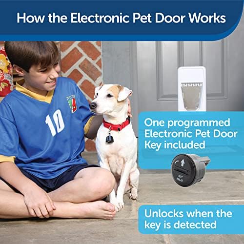 PetSafe nunca enferruja a porta eletrônica de animal de estimação - porta automática de cães e gatos
