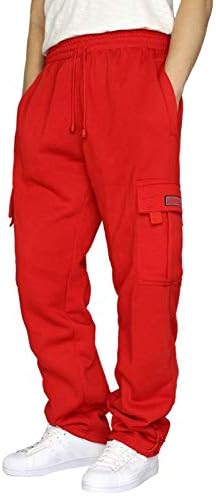 calça esportiva de fundo aberto e de fundo aberto, lcziwo masculino, com bolsos, calças de corredor atléticas