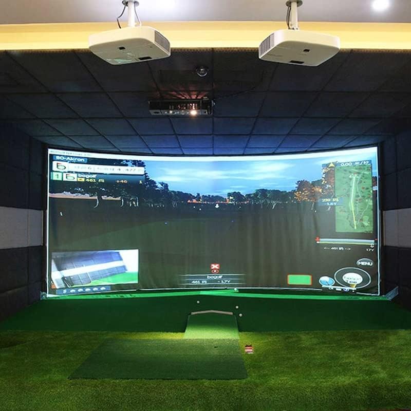 IULJH Golf Ball Simulator Impact Exibição Tela de projeção Projeção de pano branco de tecido de pano de golfe
