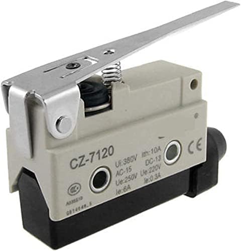 Gibolea Micro Switches 6a/ac 250v de comprimento Atuador de dobradiça reta Atuador Micro limite interruptor