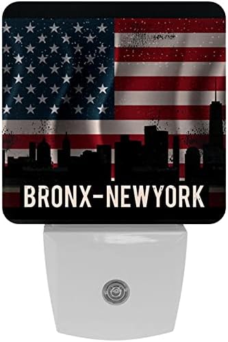 Vintage Bronx-New York City American Bandle Liderou a luz noturna, luz noturna infantil para o quarto plug