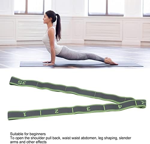 Alcaça elástica de fitness jopwkuin, banda mole de estiramento direito resistência à direita 104cm para ioga