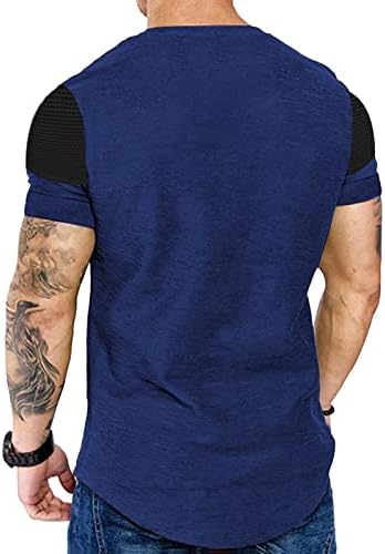 Camiseta muscular Herwet Muscle S-shirt plissado Raglan Sleeve Bodybuilding Gym Tee Camisas de treino de manga curta