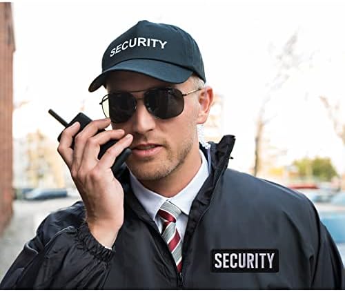 Tacvel Security Patch com gancho e loop, para o painel de casaco de colete policial branco-branco