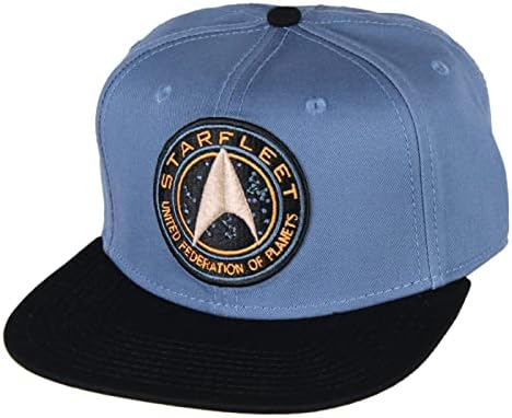 Star Trek Starfleet Federação Unida dos Planetas Ajustável Capt de Snapback Blue Blue