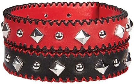Zack & Zoey Pop Stitch Dog Collar, 8 a 11 polegadas, preto
