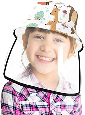 Chapéu de proteção para adultos com escudo facial, chapéu de pescador anti -sun tap, animal samoied cão