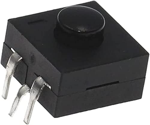 Micro interruptor 100pcs D C 30V 1a 3pin Mini botão de botão preto para a tocha elétrica 3p