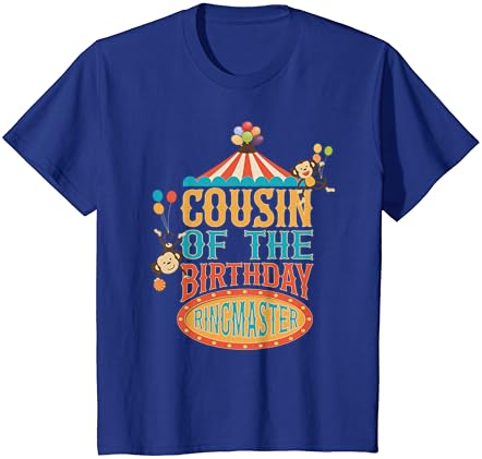 Primo do anntigo anel de aniversário infantil de circo festa b-shirt