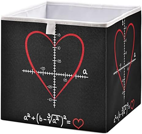 Cubo de armazenamento de Yasala com fórmula de alça de amor cestas de armário dobrável Cestas de armazenamento