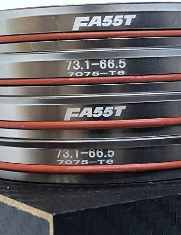 Anéis centrados no hub FA55T 73,1 mm a 66,5 mm OEM ou rodas de pós -venda importantes