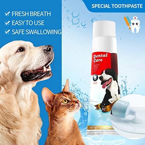 Kit de escovação de dentes de cão ninibabie, escova de dentes elétrica sônica para removedor de