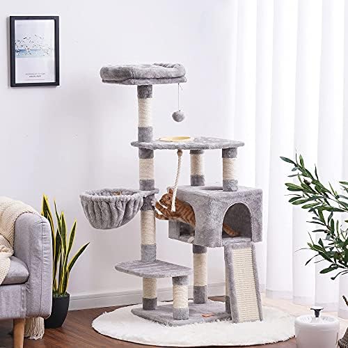 Heybly Cat Tree Cat Tower para gatos internos condomínio de móveis de gato de vários níveis com