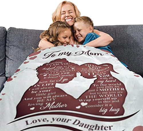 Mamãe cobertor, presentes de aniversário do dia das mães para mãe de filha filho, para minha mãe cobertor,