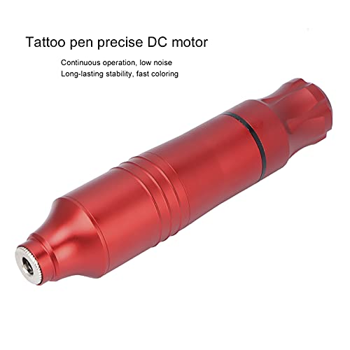 Kit profissional de máquina de caneta de tatuagem, 1,5-18V Red Tattoo Machine Supply com um conjunto