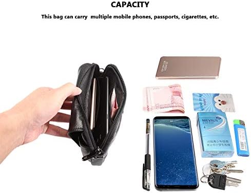 Bolsas de coldre de transportadora Bolsa de couro genuína compatível com Samsung Galaxy Note10/S20+/S20