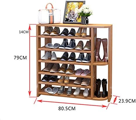 Ihippo Shoe Rack Rack de madeira Armazenamento de sapateiros de sapatos de madeira Organizador, rack