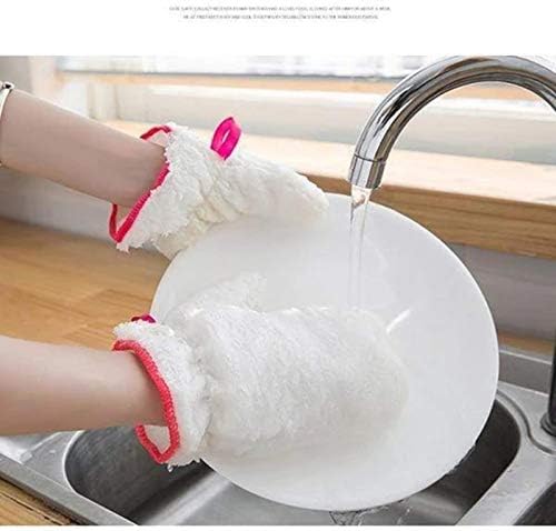 Toalhas de banho sem cheiro de lavagem de louça e luvas de pano combinam luvas de fibra cozinha ， refeições