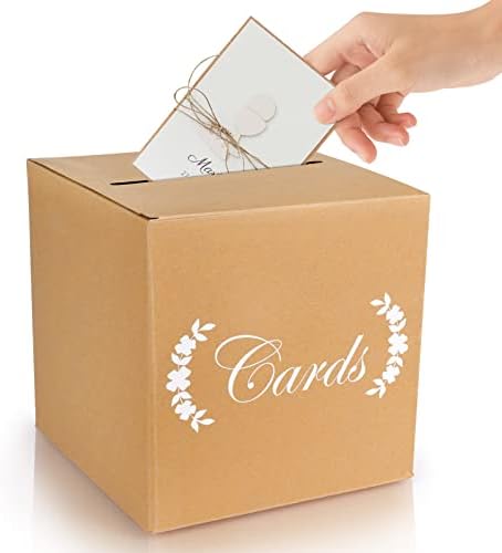 Favores de casamento da caixa de cartão Kraft Post Box Cardboard Recebendo o porta -dinheiro para