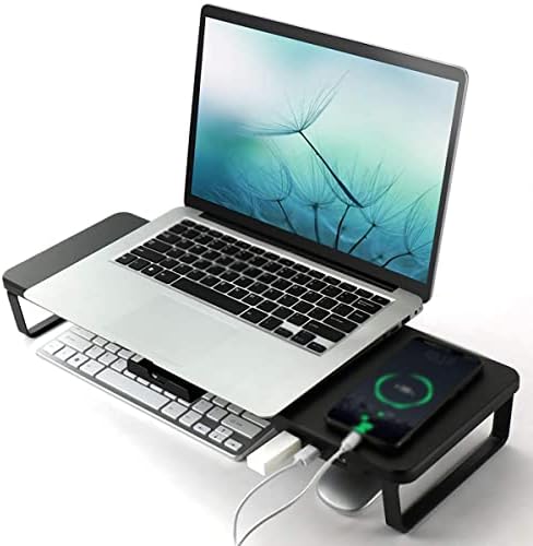 Grossa USB Smart Riser Multifunction Desktop Monitor de computadores prateleira laptop para laptop Stand