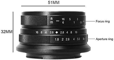 7artisans 25mm f1.8 lente de retrato de foco manual para câmeras Sony e Mount como A7 A7ii A7R A7RII A7S A7SII