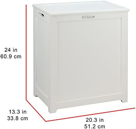 OceanStar RH5513 White Storage Laundry Turçador, branco