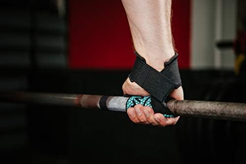 Maníaco de ginástica - tiras de pulso acolchoadas para levantamento de peso - Alta aderência,