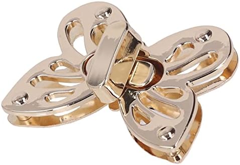 GRANHO ANTIGO HASP, vintage elegantes borboletas moldam material de liga de liga decorativa de bloqueio prático