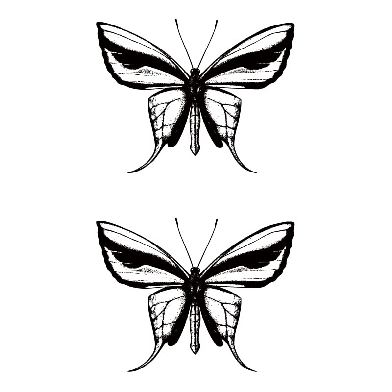 Adesivo de tatuagem temporária de borboleta Sanerlian