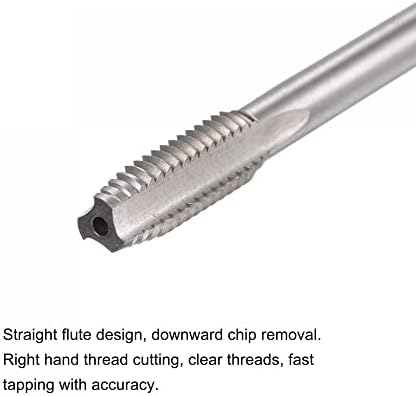 Uxcell Thread Milling Taps, 5/16-18 UNC de alta velocidade aço 3 flautas retas parafuso de rosca de rosca,