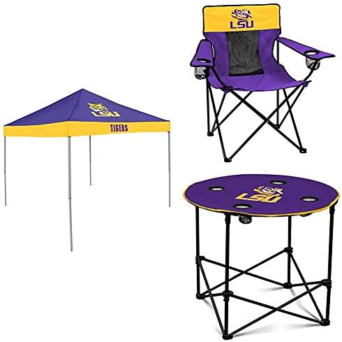 Pacote de barraca, mesa e cadeira da NCAA
