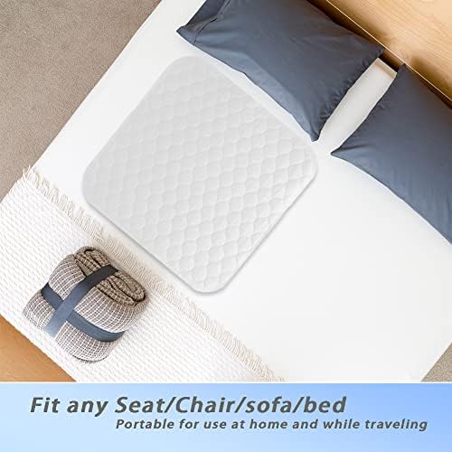 Riqinxin impermeabilizado Cadeira de incontinência acolchoada almofadas de assento absorvente lavável para adultos