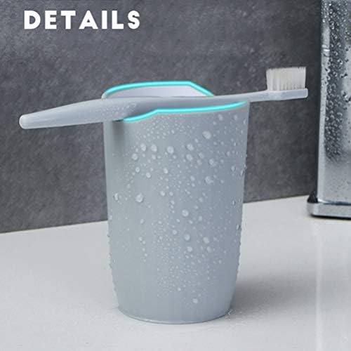 Doitool plástico bebe xícaras de xícara de copo 2pcs Plástico banheiro xícara de dente de dente de dente inquebrável