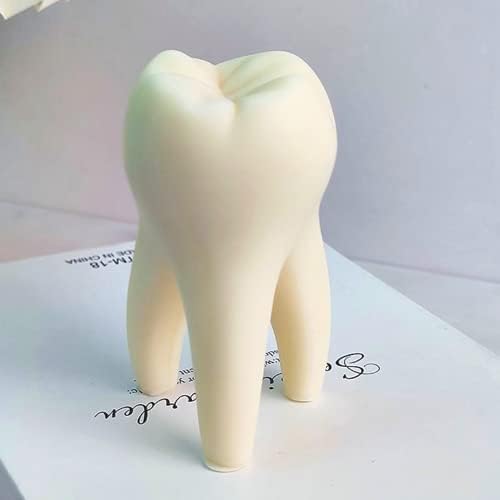 Moldado de vela de dente, moldes de silicone de dentes grandes para resina de cera DIY Velas de molde