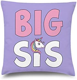 Engraçado Feio de Caso de Christmas Pillow Unicorn Big Sister Girls Room Cushion Case Décé Home Kids