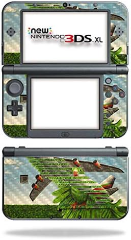 Mightyskins Skin Fiber para Nintendo Novo 3DS XL - Air Force Bird | Acabamento protetor de fibra de carbono