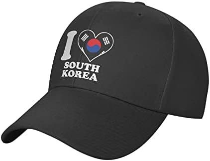 I Heart Love Coréia do Sul Mens feminino Baseball Hat clássico Capace de verão Papai tem Trucker Caps