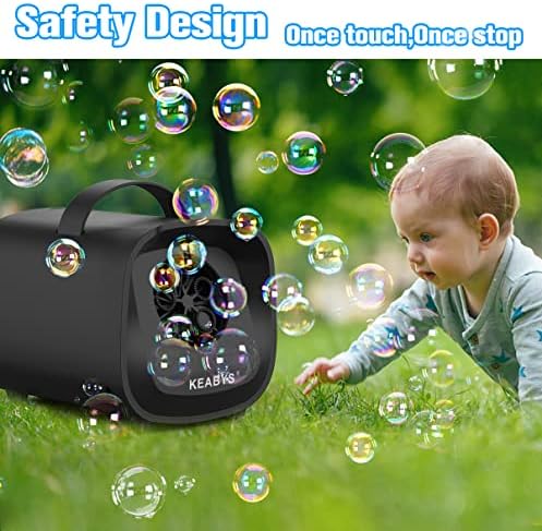 Máquina de bolhas sem fio com fio para crianças pequenas 1-3 mais a bateria de máquinas de bolha operada ou por