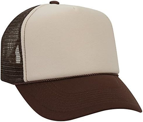 Otto tampa 5 painel Mid Perfil Mesh Backer Trucker Hat Polyester Foam Front