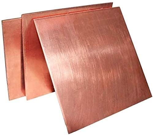 Folha de cobre Yuesfz Folha de cobre Metal 0. 08 x 4 x 6 polegadas para artesanato Reparos elétricos