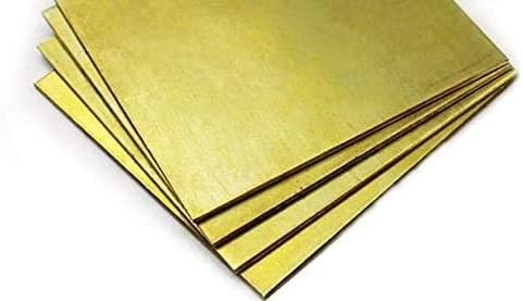 Placa de latão Haoktsb Placa de cobre de cobre de folha de cobre pura placa de papel alumínio com tesão, espessura de 2 mm de folha de cobre pura folha