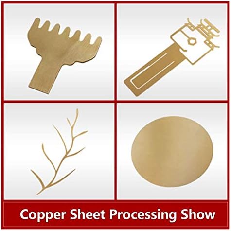 Placa Brass Placa de cobre Metal Metal Brass Cu Metal Folha placa é ideal para fabricar ou projetos