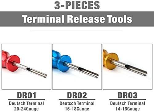 ICRIMP 2,3,4,6,8 e 12 pinos Deutsch DT Connectores C/W Remoção de extração Kit