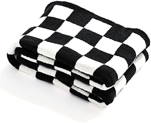 Yiruio arremesso cobertores de grade quadriculada quadro de xadrez Gingham mais quente conforto reversível decoração