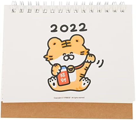 Toyandona Work Desk Decor 2022 Mini Desk Calendar, calendário mensal de Flip 2022, calendário de desktop