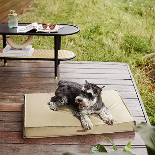 Cama de cachorro resistente à água Lesure para cães médios - cama de cachorro ao ar livre com superfície de tecido