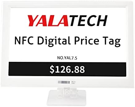 YALATECH ESL Store 2,66 polegadas Tag Inteligente NFC Label de prateleira eletrônica digital e tela de tinta