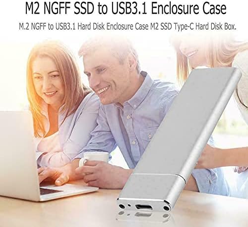 Liga de alumínio NGFF para USB3.1 Tipo-C M.2 Adaptador de disco rígido SSD Caixa de gabinete externo