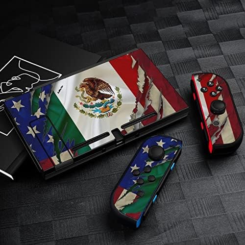 Sinalizador vintage dos EUA México adesivo de pele de padrões de padrões