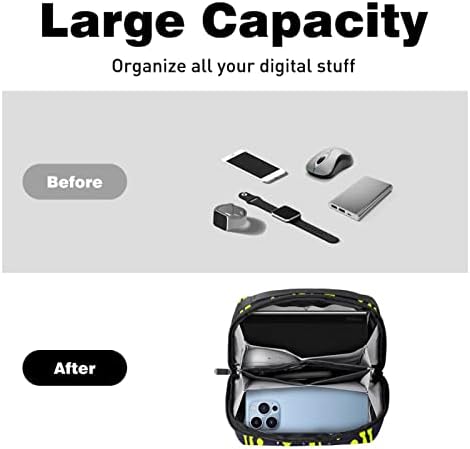Organizador eletrônico de viagem, bolsa de tecnologia portátil, bolsa de acessórios eletrônicos, estojo